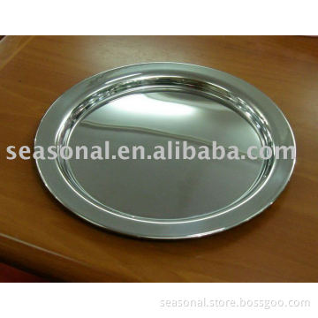 Stainless steel serving tray